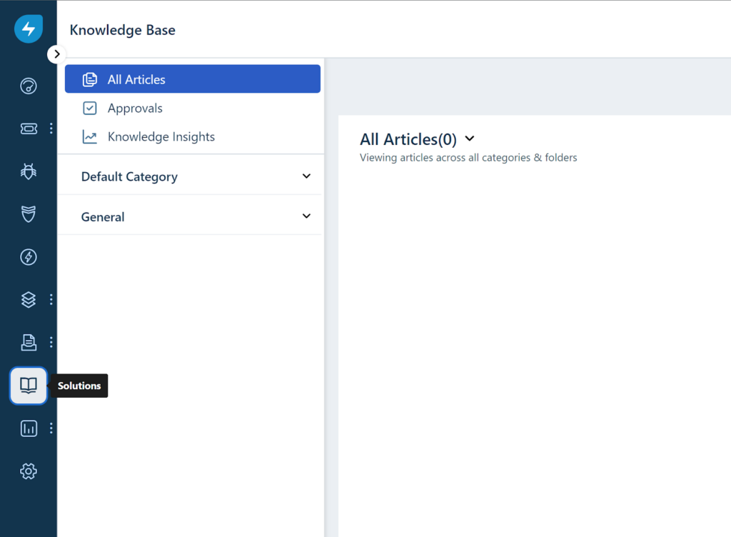 Articles de la base de connaissances de Freshservice